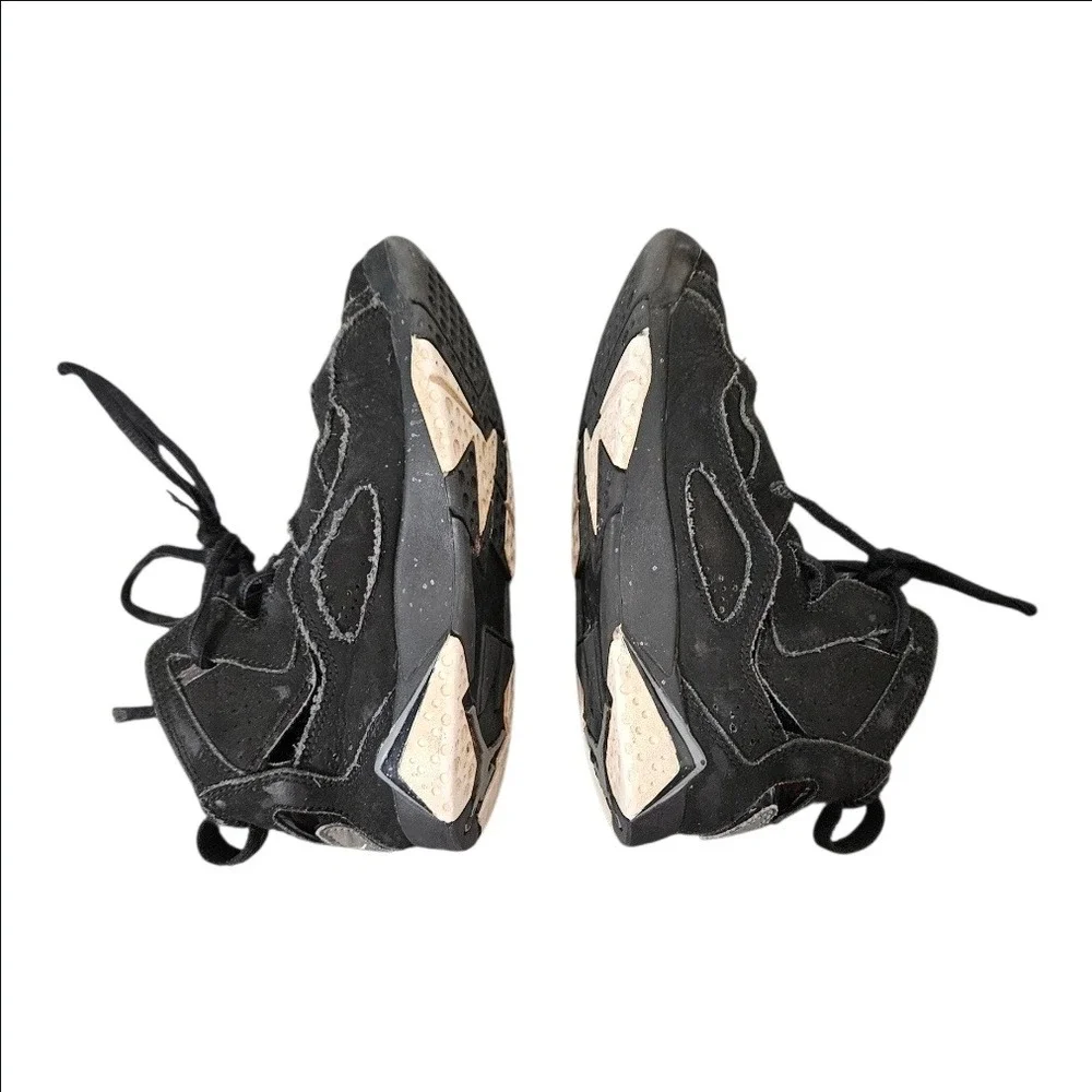 Nike Air Jordan True Flight Black Metallic Silver Sneakers Size 13C 343796-010
